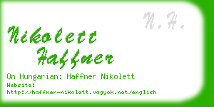 nikolett haffner business card